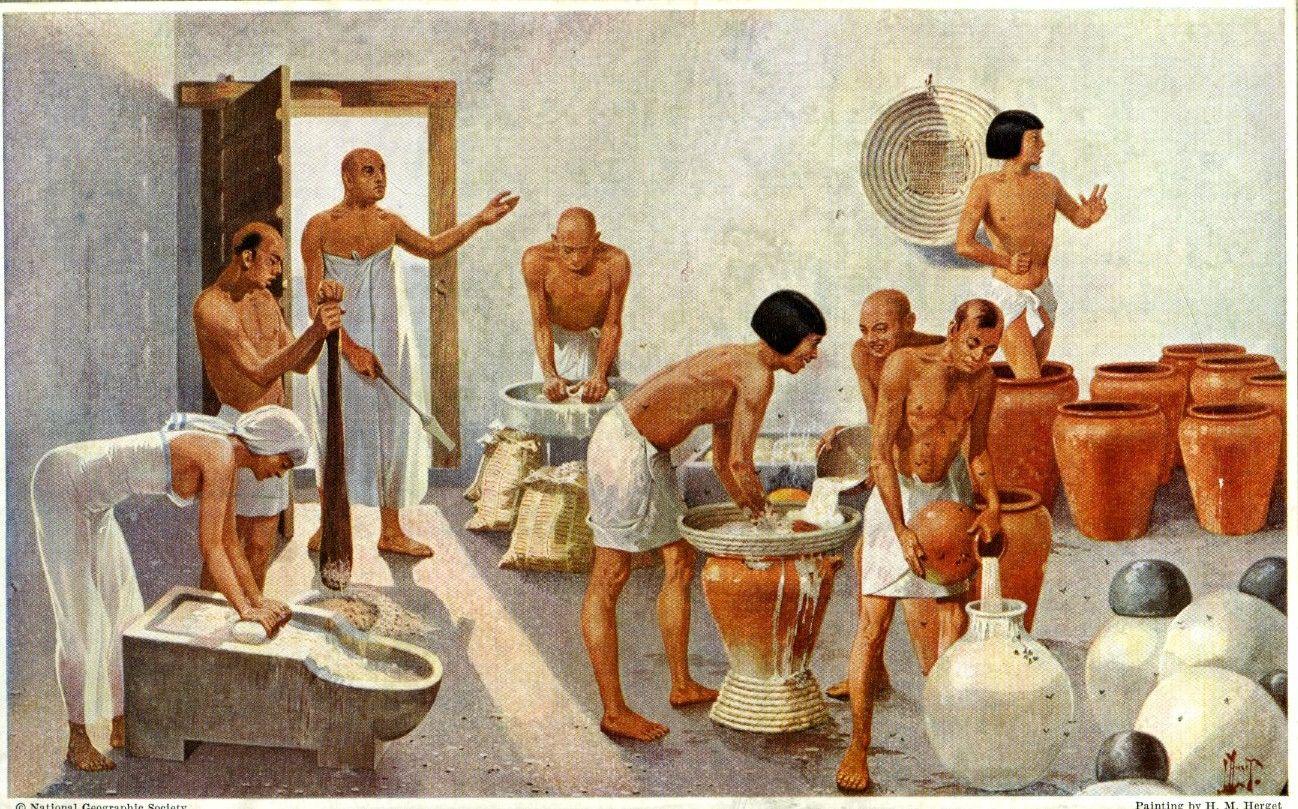 تصوّر لخمّارة بيرة مصرية قديمة