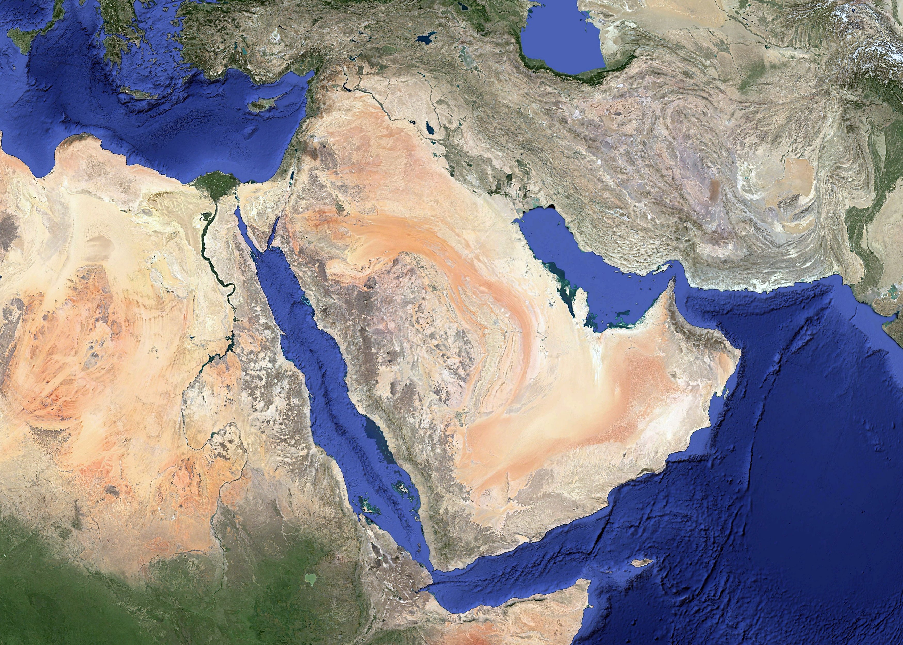 خارطة التسميات الإقليميّة لبلاد العرب الشرقيّة