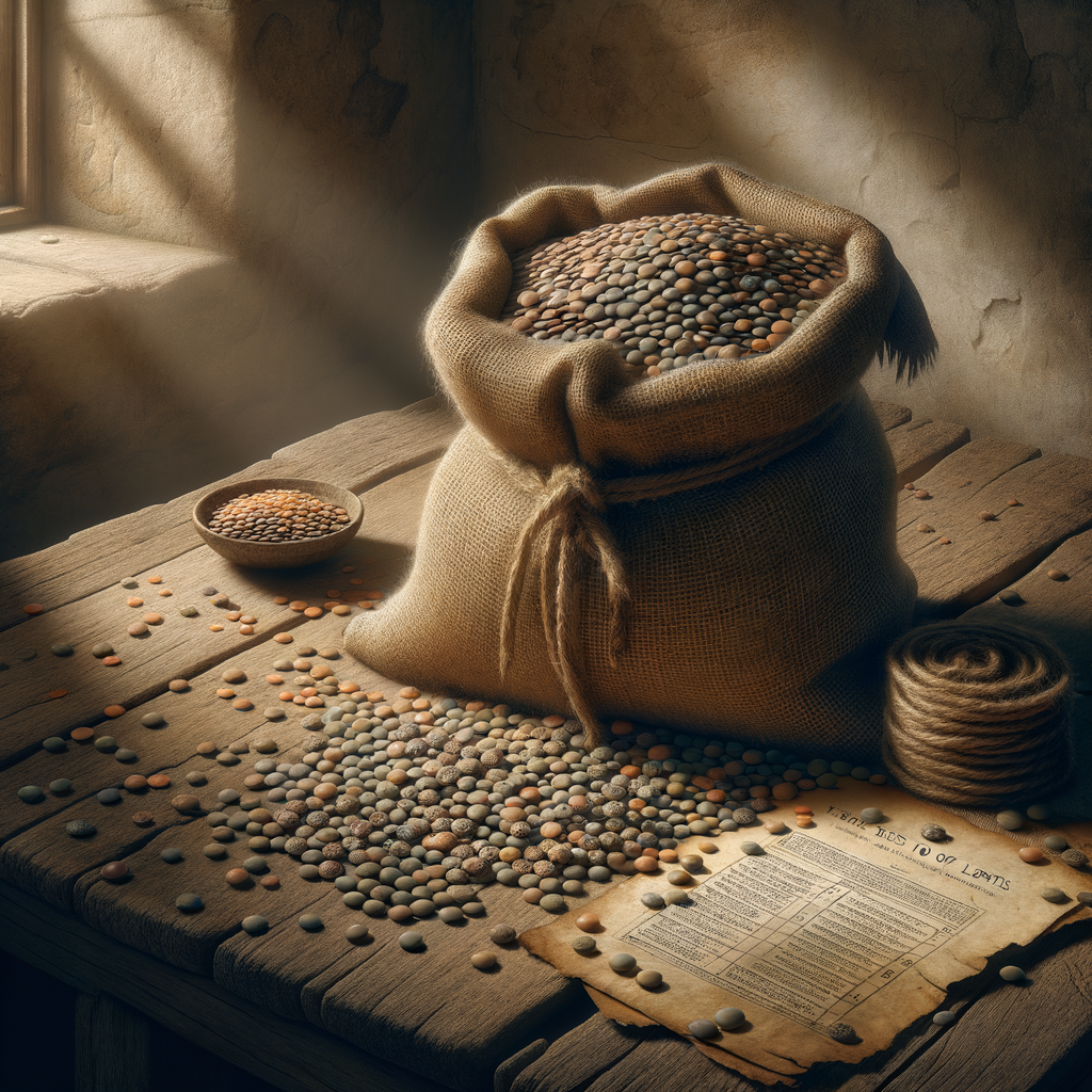 خارطة تاريخ زراعة العدس